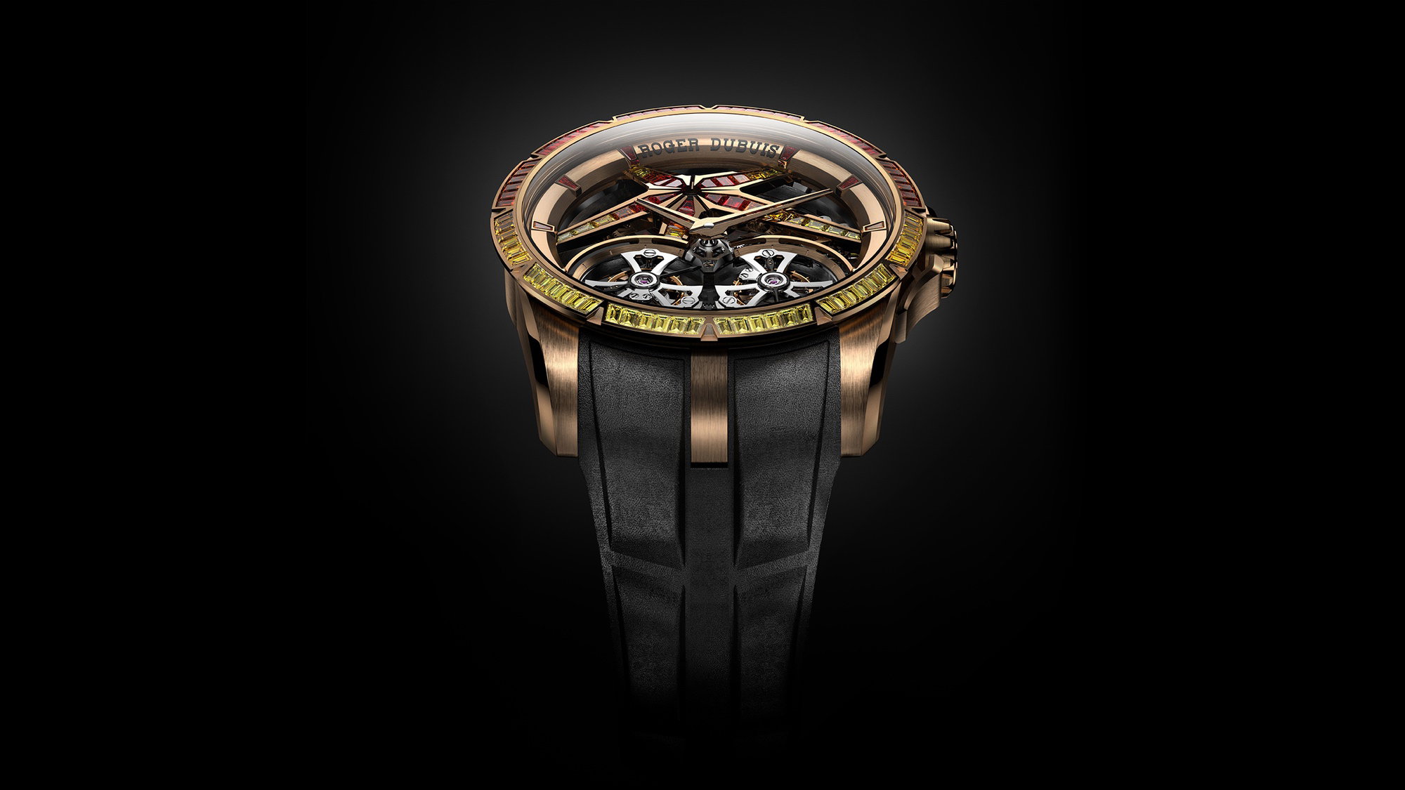 Roger Dubuis Excalibur Sunrise Double Tourbillon Pink Gold