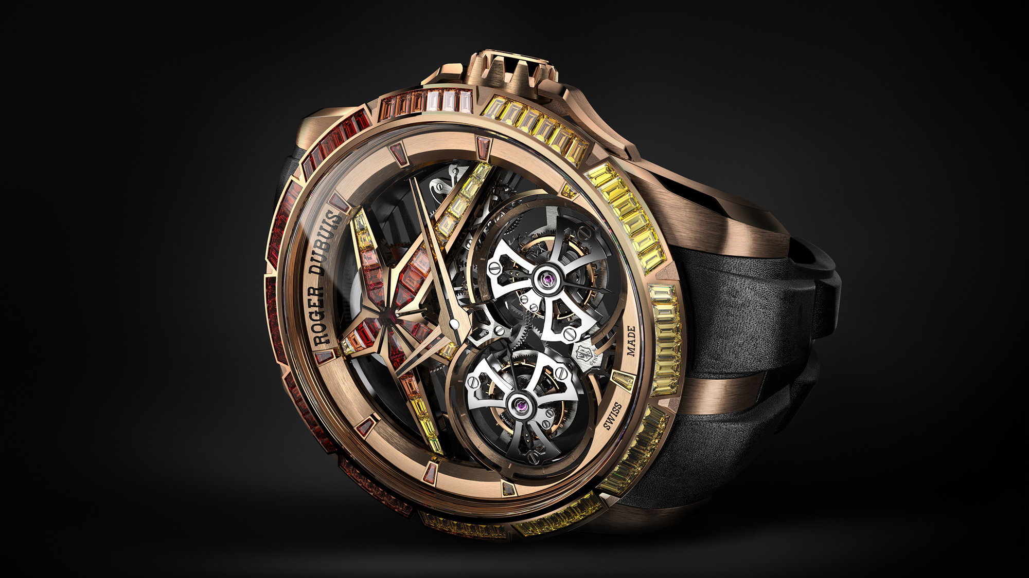 Excalibur Sunrise Double Tourbillon Pink Gold - Image 4
