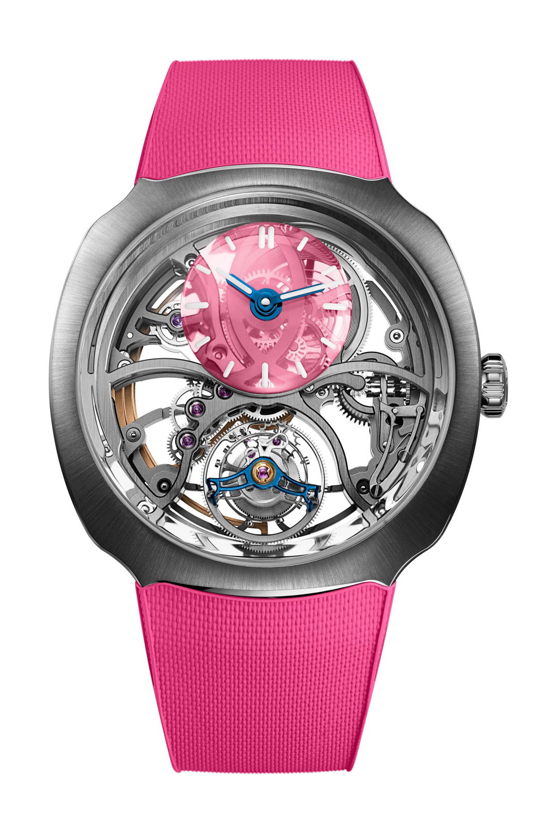 ARTISTIC & CO. SKIN SCRABLER ピンク H. Moser & Cie Streamliner Cylindrical Tourbillon Skeleton Alpine