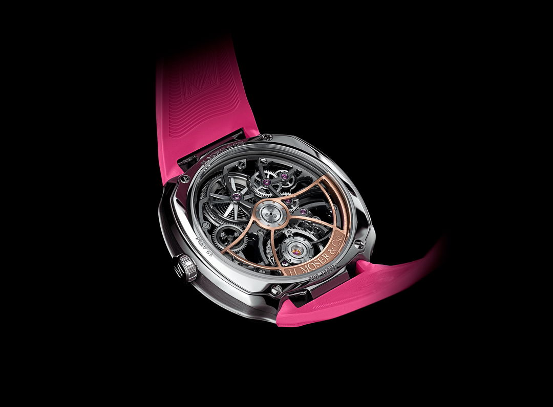 H. Moser & Cie Streamliner Cylindrical Tourbillon Skeleton Alpine