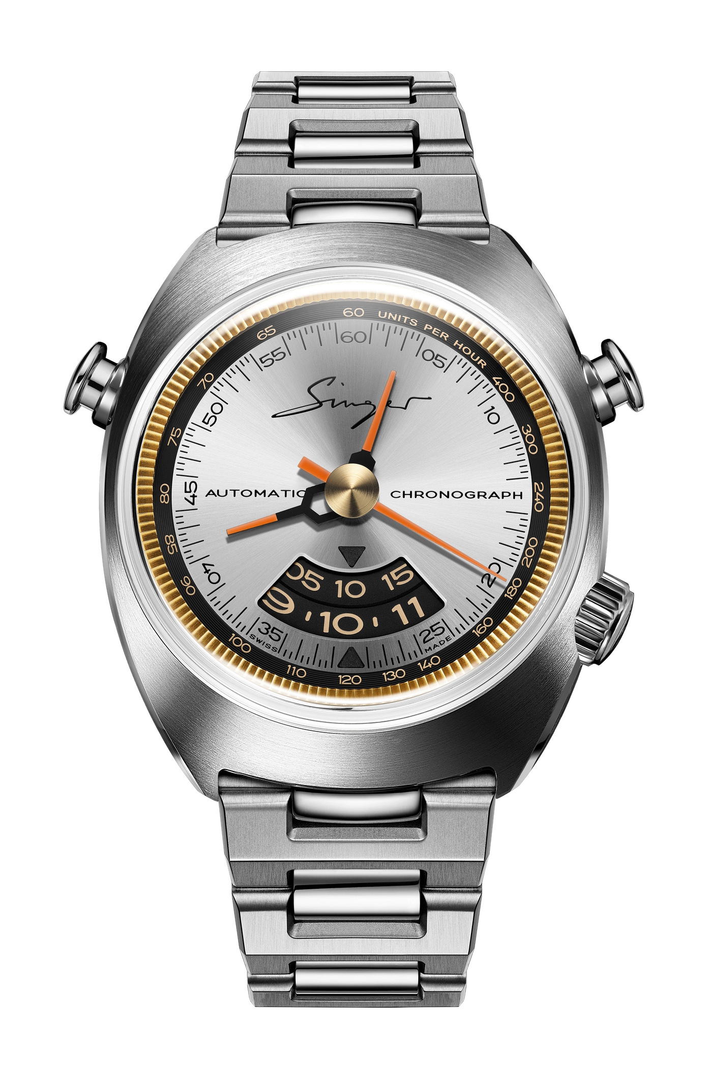 Singer Reimagined 1969 Chronograph Sunray Gray