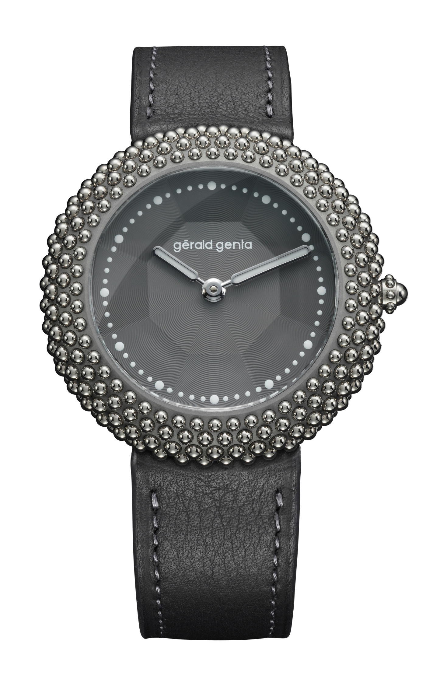 Gerald Genta Gentissima Oursin 36 Anthracite