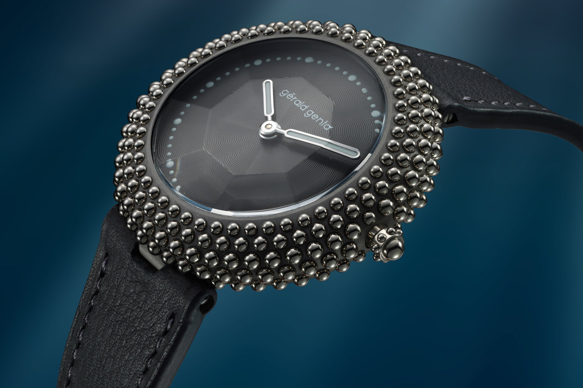 Gerald Genta Gentissima Oursin 36 Anthracite