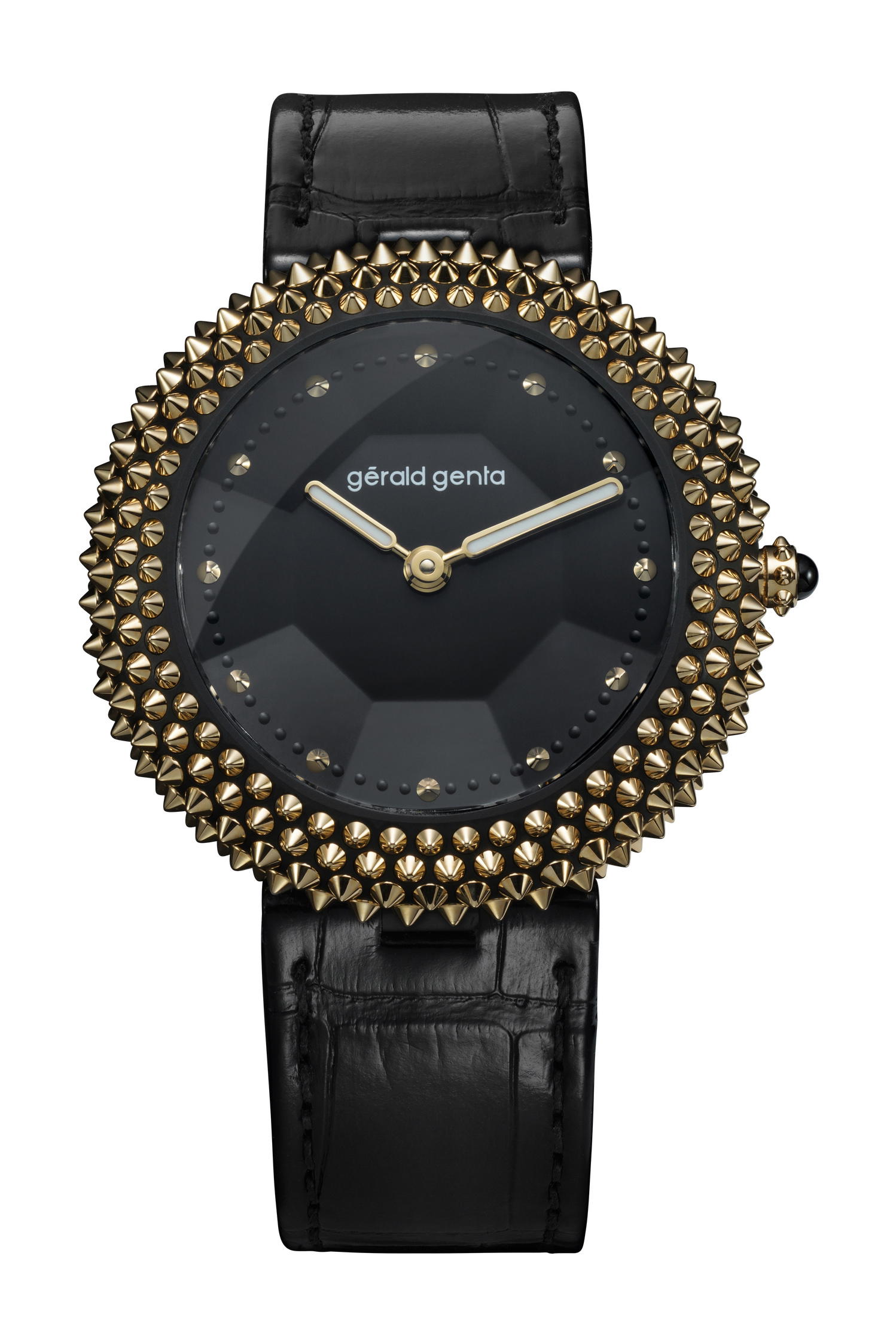Gerald Genta Gentissima Oursin 36 Black Titanium