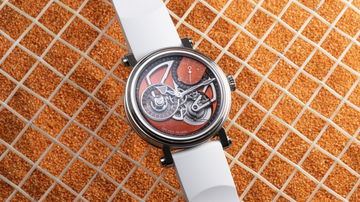 Speake-Marin Openworked Dual Time Terracotta
