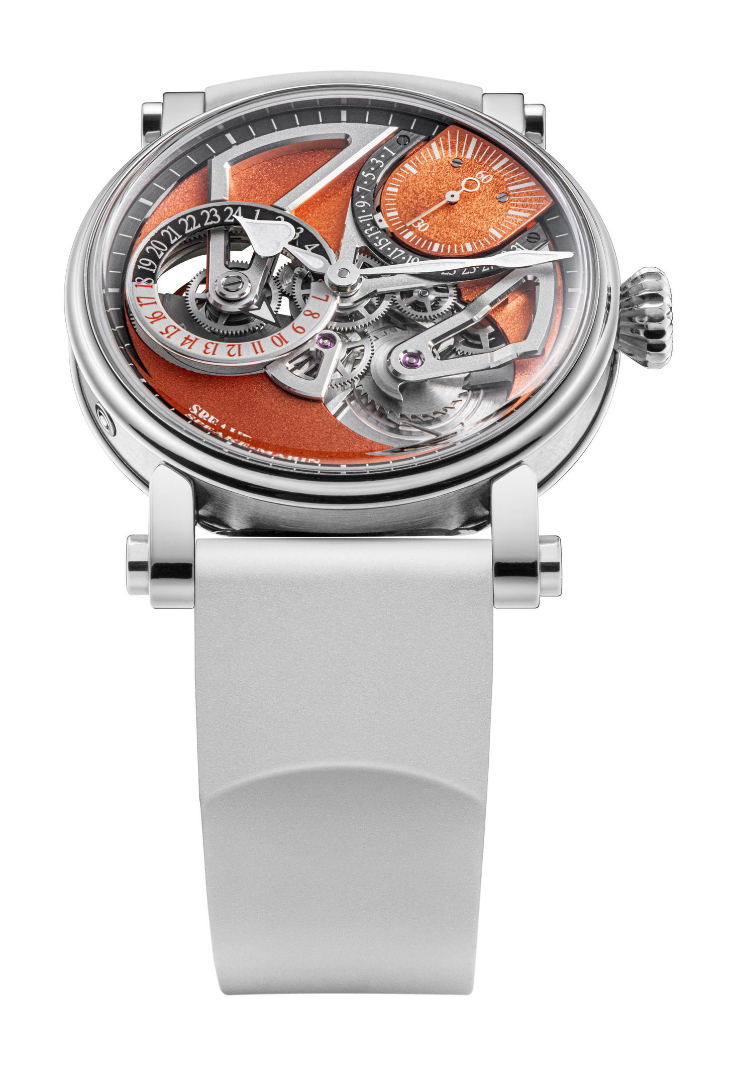 Speake-Marin Openworked Dual Time Terracotta