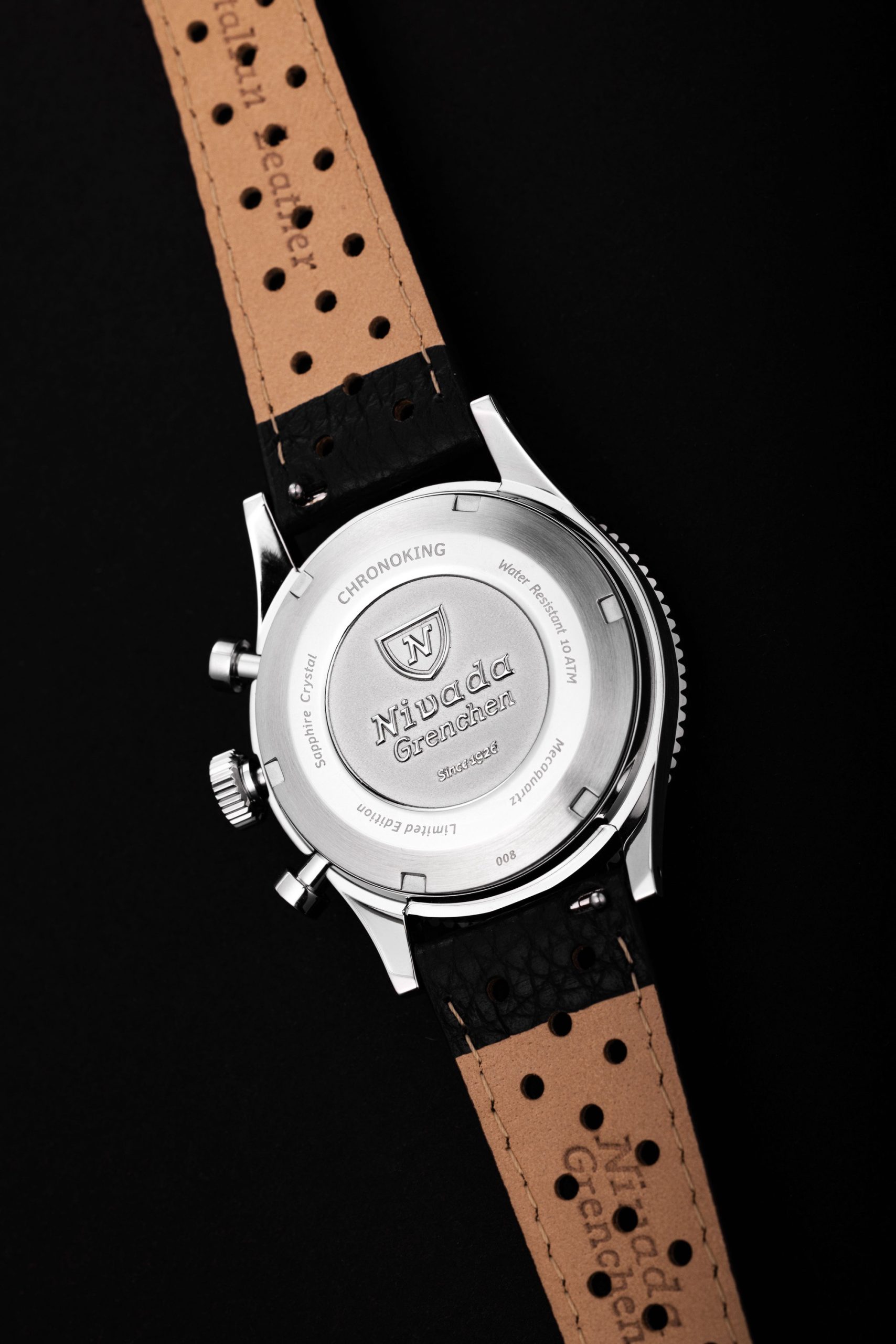 Nivada Grenchen Chronoking Mecaquartz Salmon