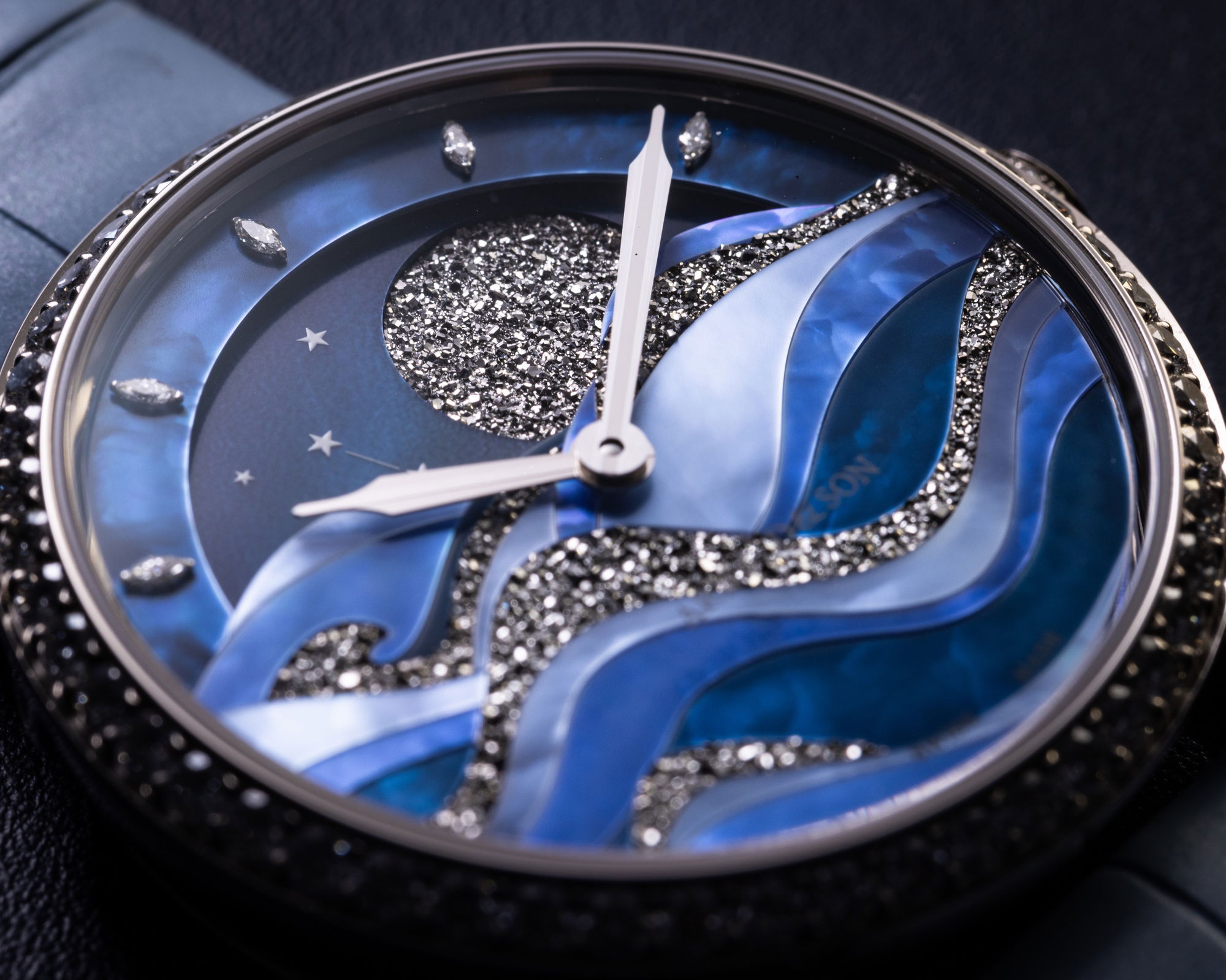 Arnold &amp; Son Perpetual Moon 38 White Gold Night Tide