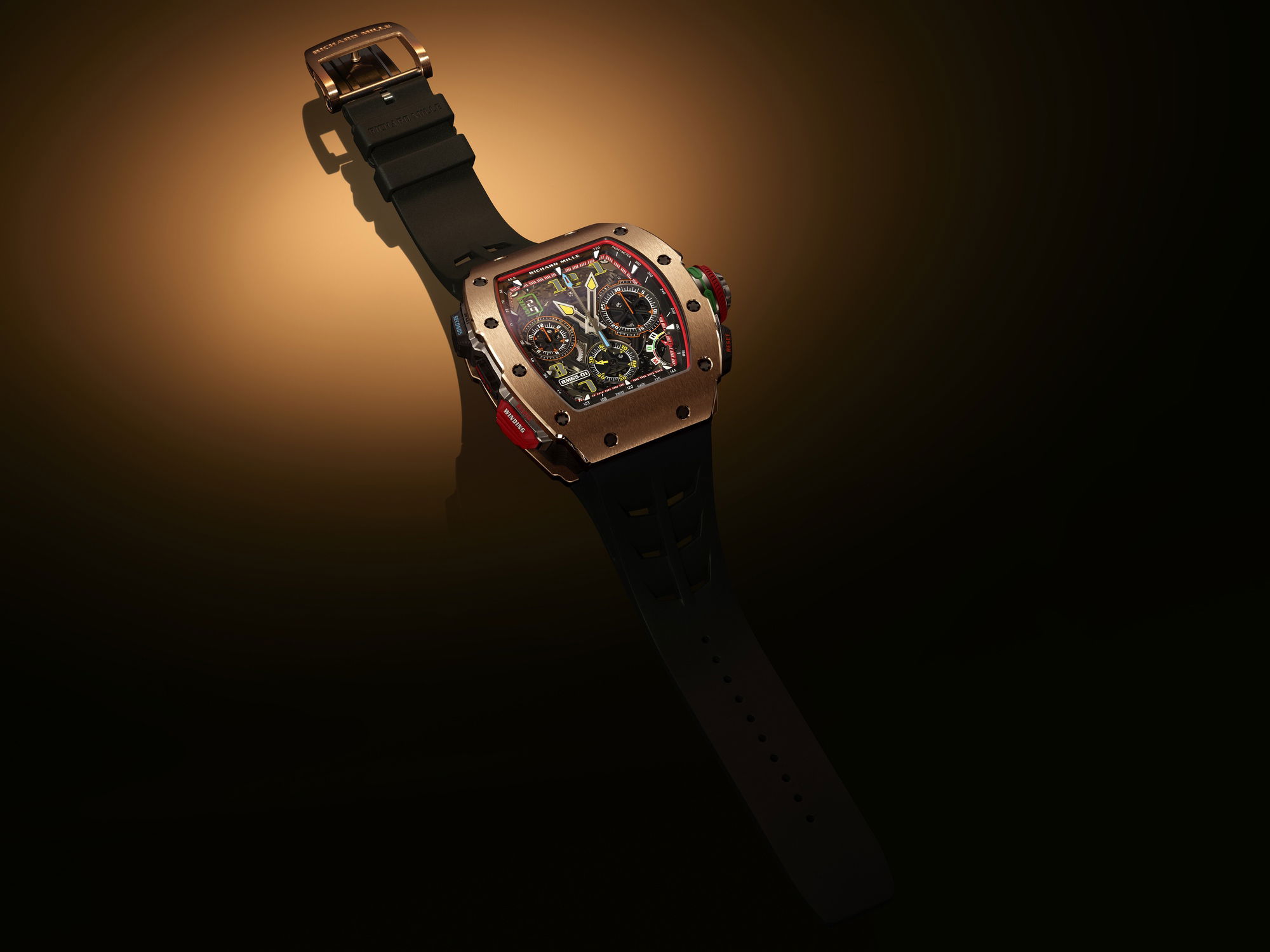 Richard Mille RM 65-01 Automatic Split-Seconds Chronograph Red Gold and Carbon TPT®