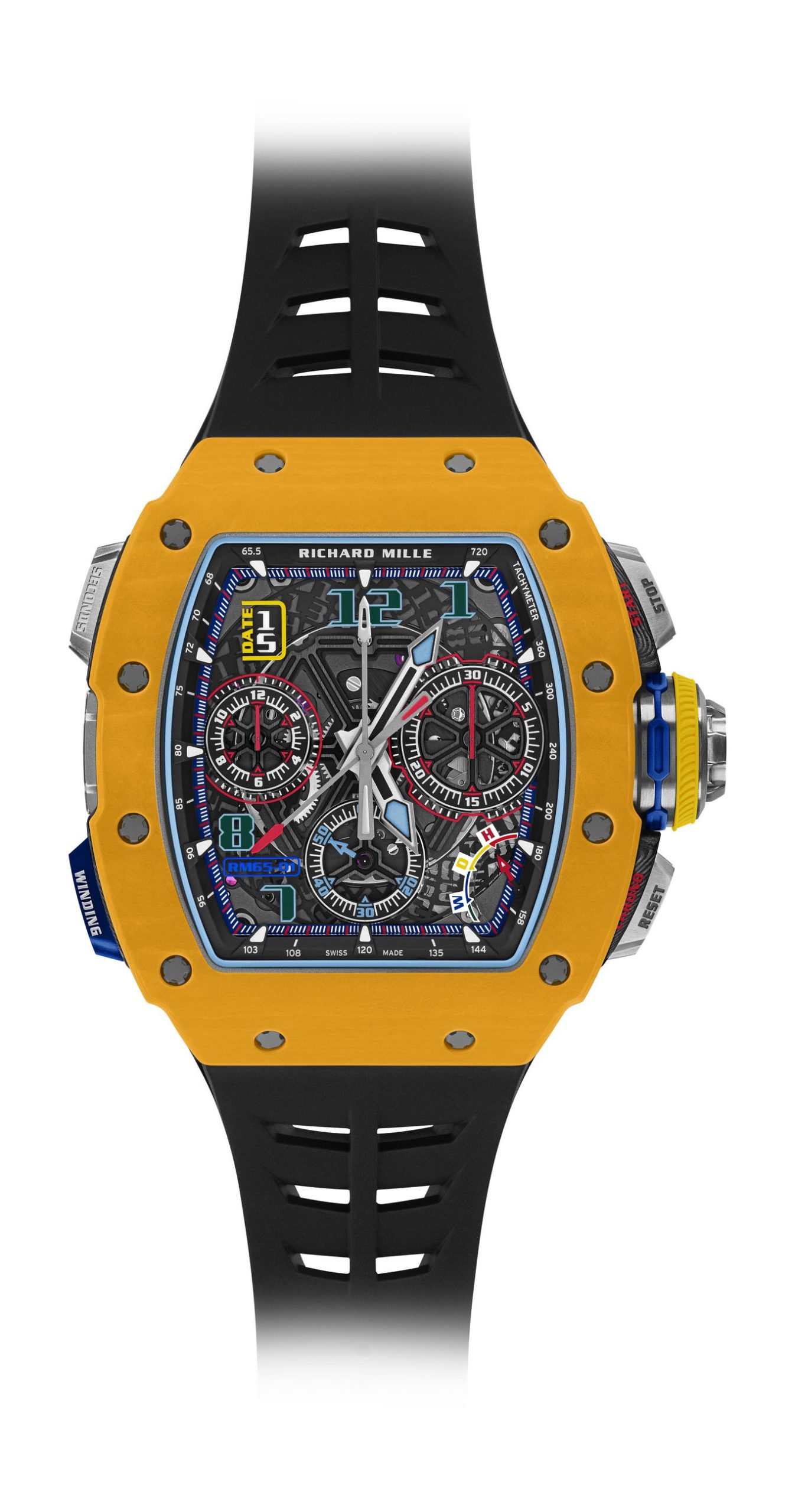 RM 65-01 Automatic Split-Seconds Chronograph Dark Yellow Quartz TPT® Limited Edition - Image 1