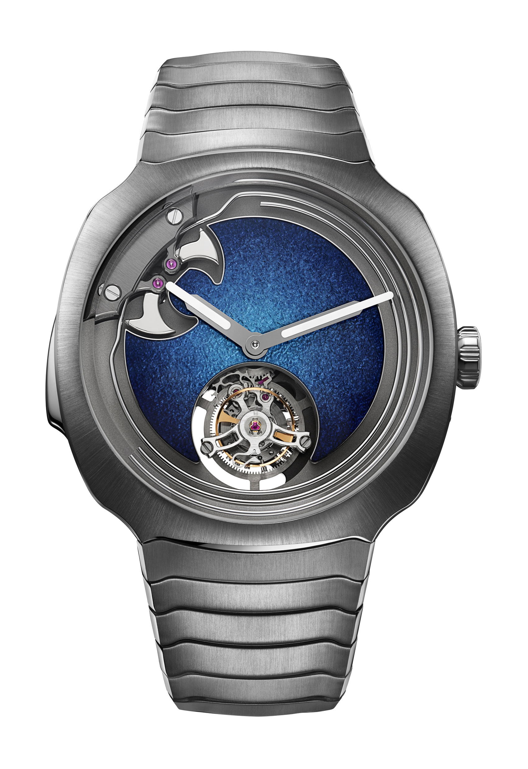 H. Moser & Cie Streamliner Concept Minute Repeater Tourbillon Blue Enamel