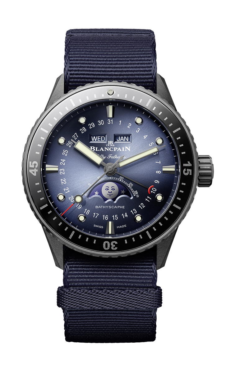 Blancpain Fifty Fathoms Bathyscape Quantième Complet Phases de Lune