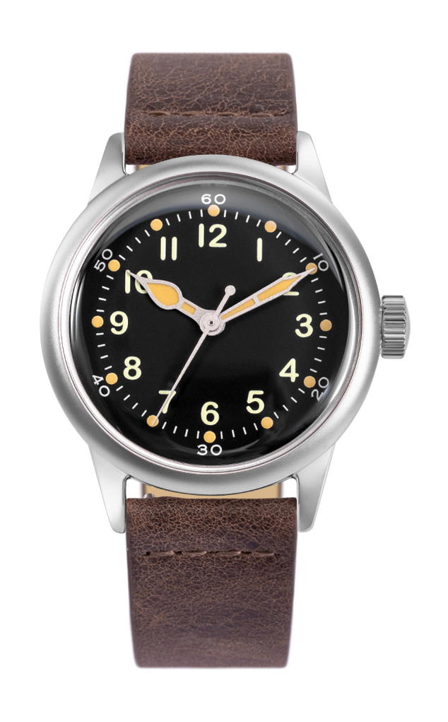 Praesidus Service Watch Black - Brown Leather