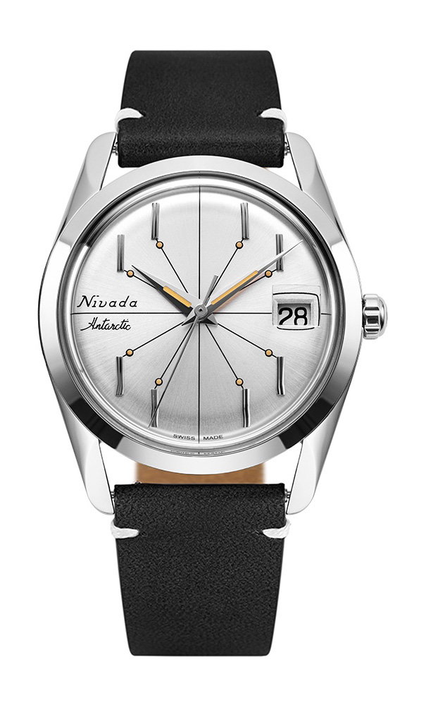 Nivada Grenchen Antarctic Spider 35 Silver – 35012M40 – $850
