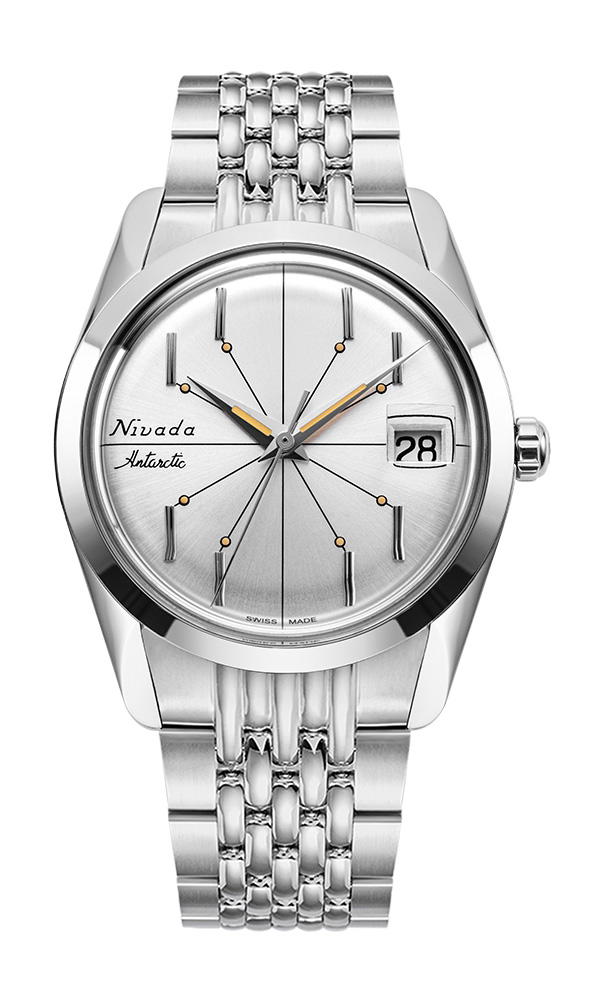 Nivada Grenchen Antarctic Spider 35 Silver