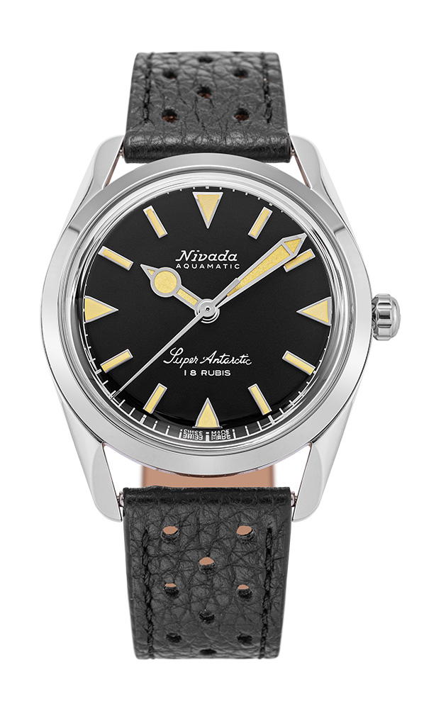 Nivada Grenchen Super Antarctic 35 Black Beige Luminova