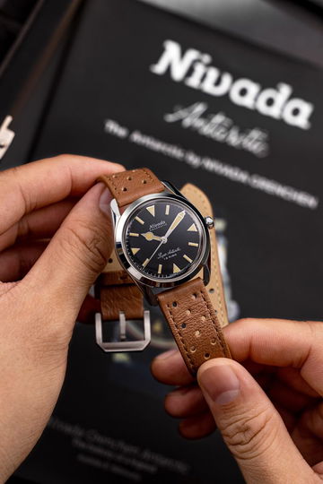 Nivada Grenchen Super Antarctic 35 Black Beige Luminova