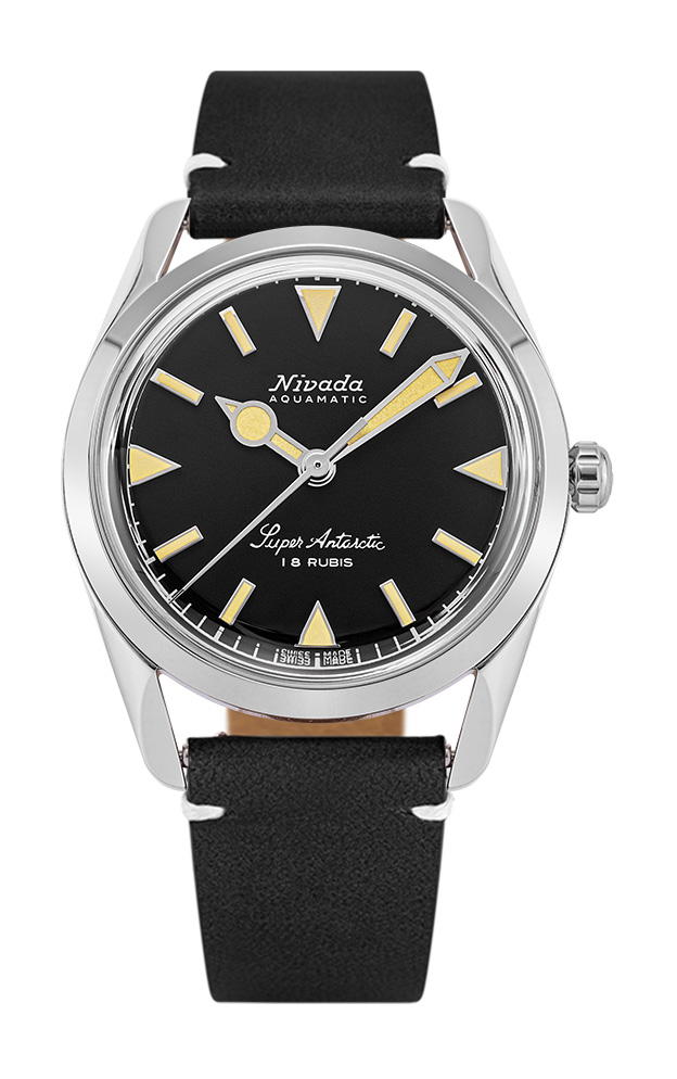 Nivada Grenchen Super Antarctic 35 Black Beige Luminova