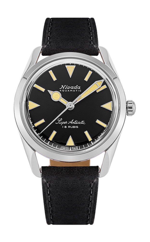 Nivada Grenchen Super Antarctic 35 Black Beige Luminova