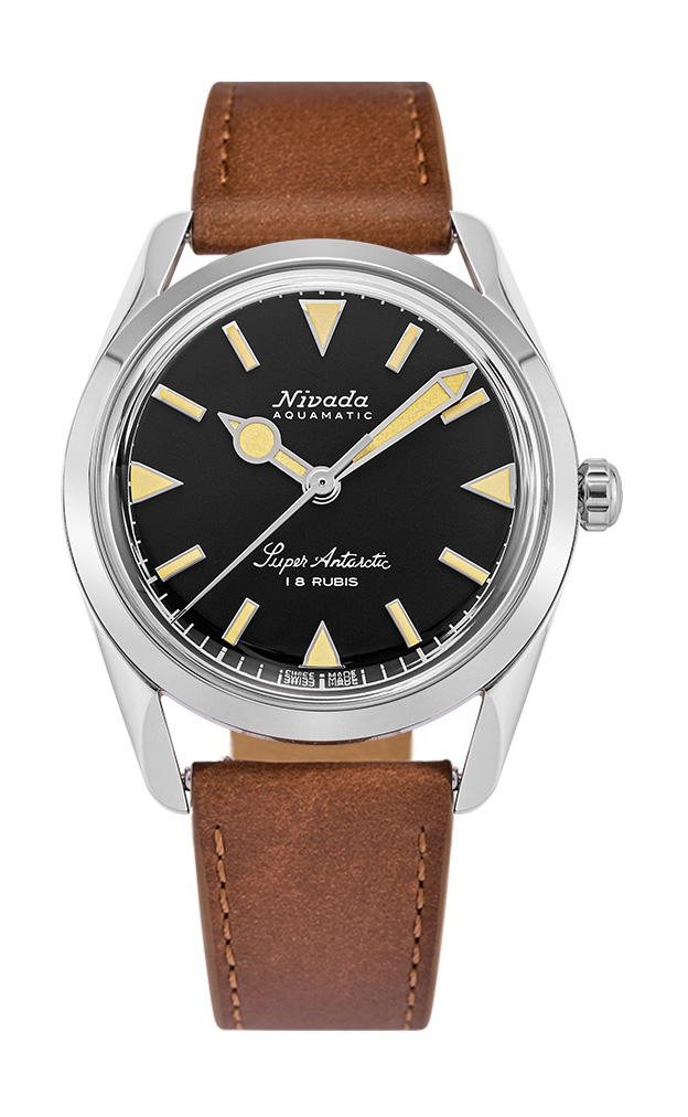 Nivada Grenchen Super Antarctic 35 Black Beige Luminova