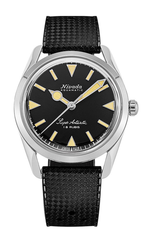 Nivada Grenchen Super Antarctic 35 Black Beige Luminova