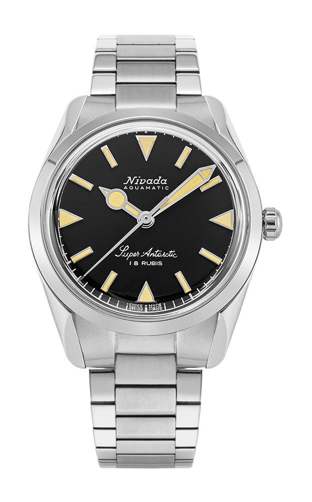 Nivada Grenchen Super Antarctic 35 Black Beige Luminova