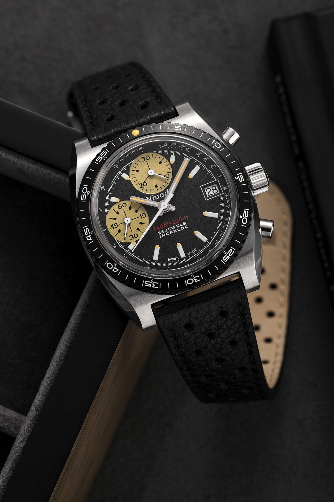 Nivada Grenchen Chronosport Yellow – 77001A45 – $2,180
