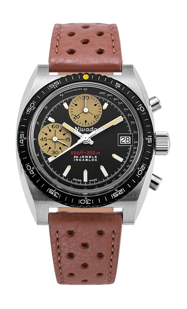 Nivada Grenchen Chronosport Yellow