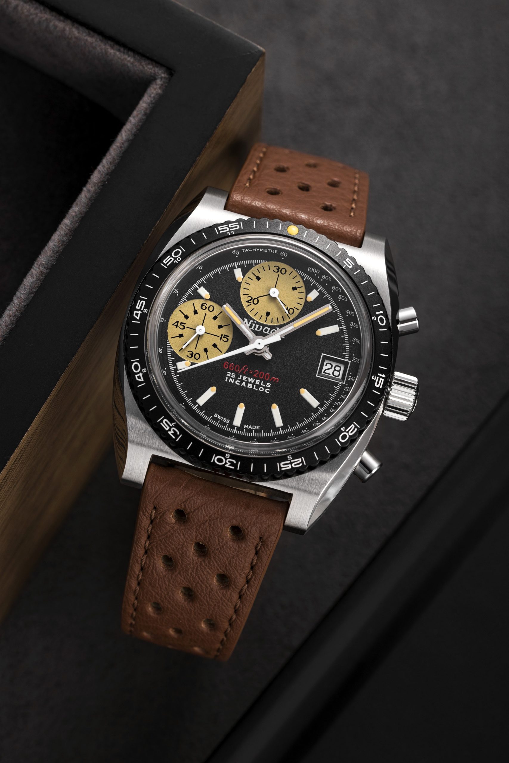 Nivada Grenchen Chronosport Yellow – 77001A45 – $2,180