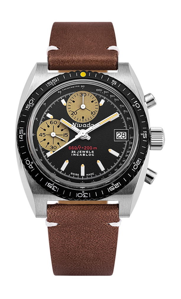Nivada Grenchen Chronosport Yellow