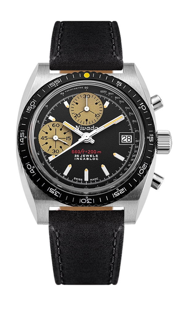Nivada Grenchen Chronosport Yellow