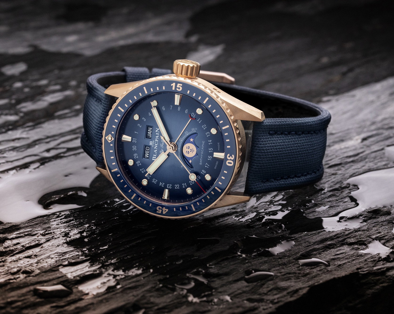 Blancpain Fifty Fathoms Bathyscaphe Quantième Complet