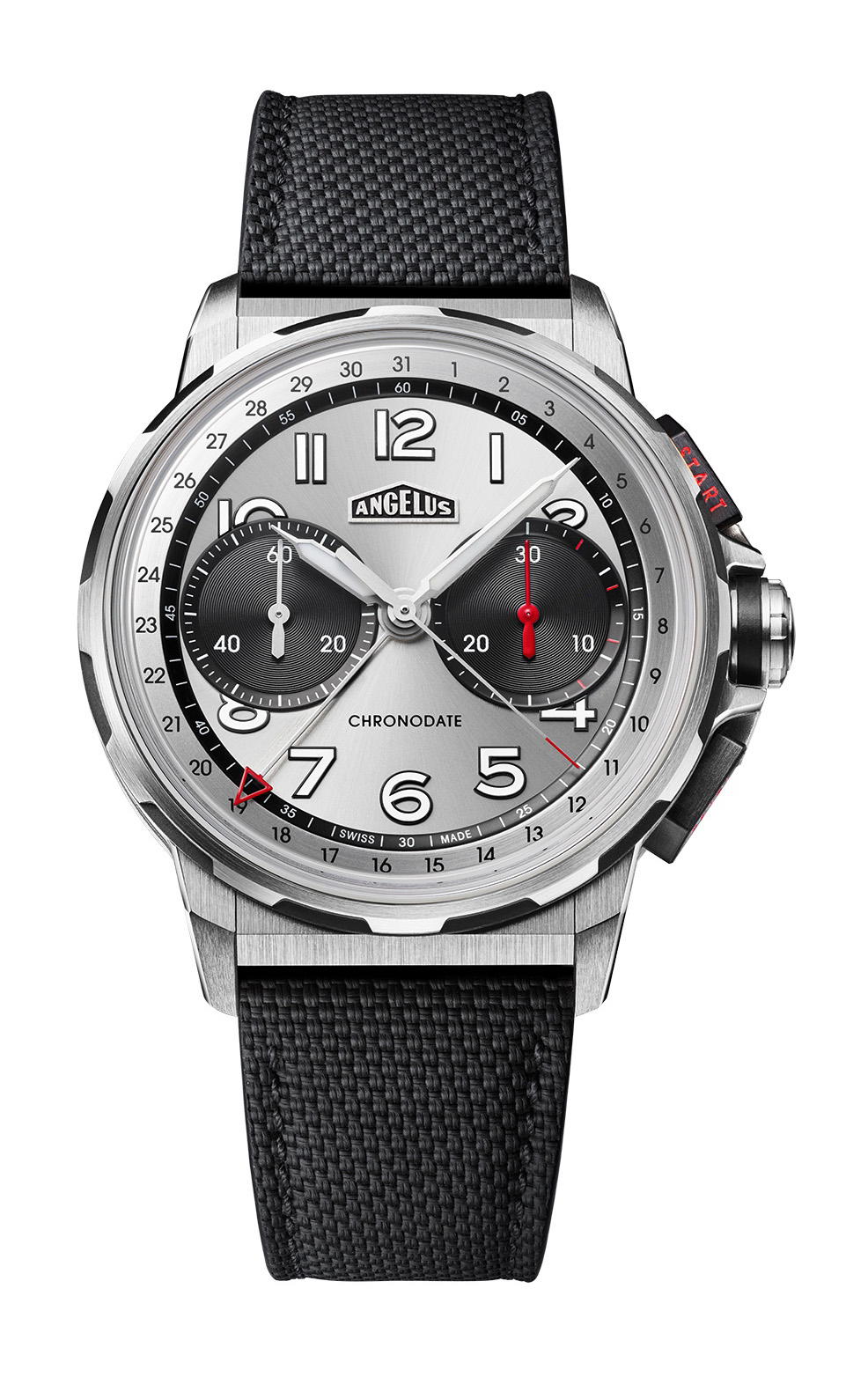 Angelus Chronodate Titanium Magnetic Silver