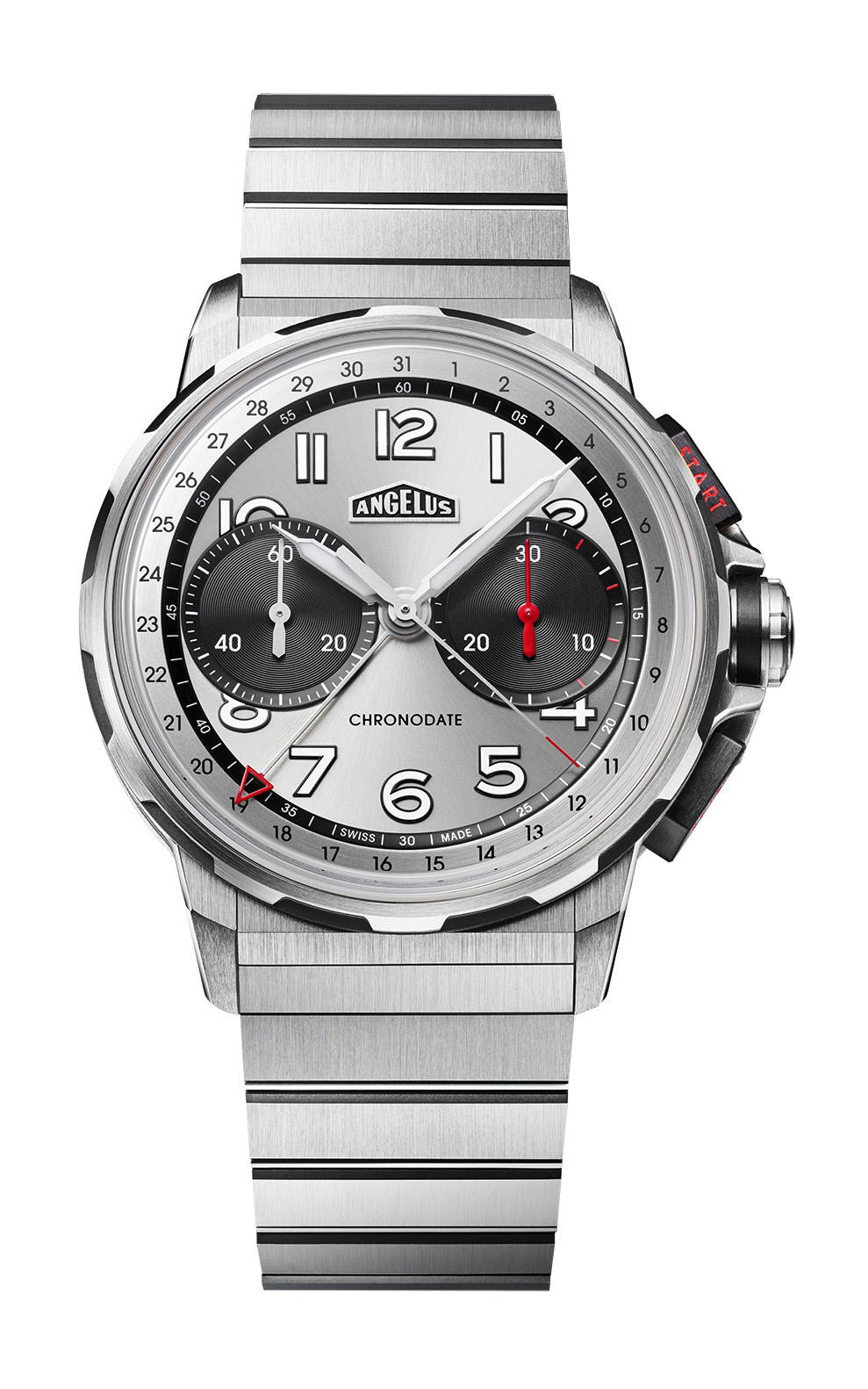 Angelus Chronodate Titanium Magnetic Silver Titanium