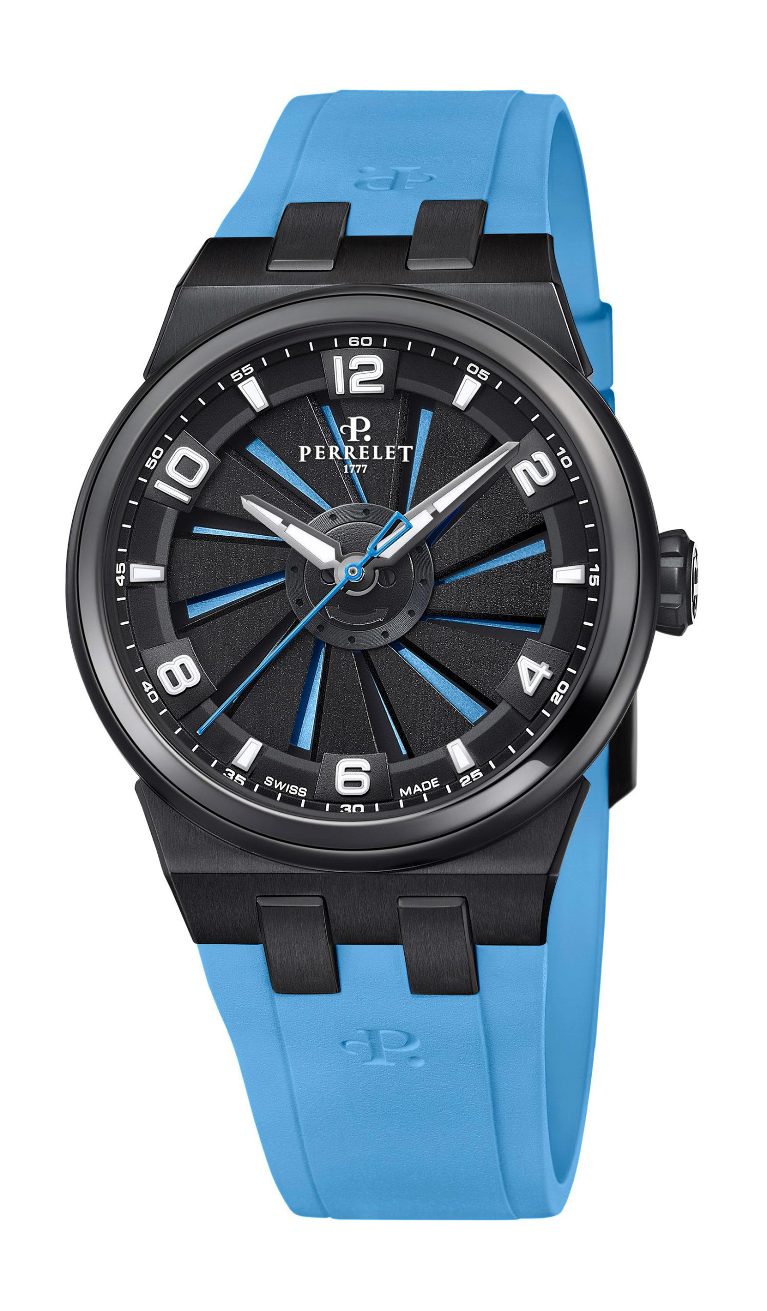 Perrelet Turbine 41 Titanium Ice Blue