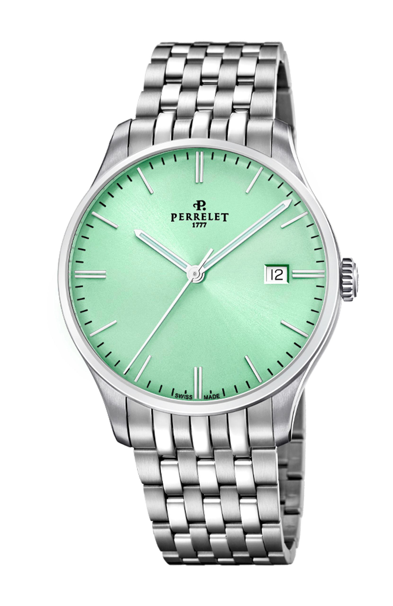 Perrelet Weekend 3 Hands Green Mint