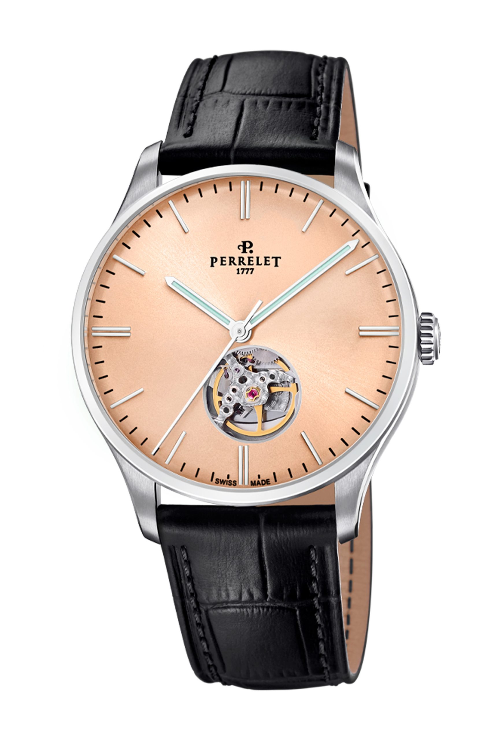 Perrelet Weekend Open Heart Salmon