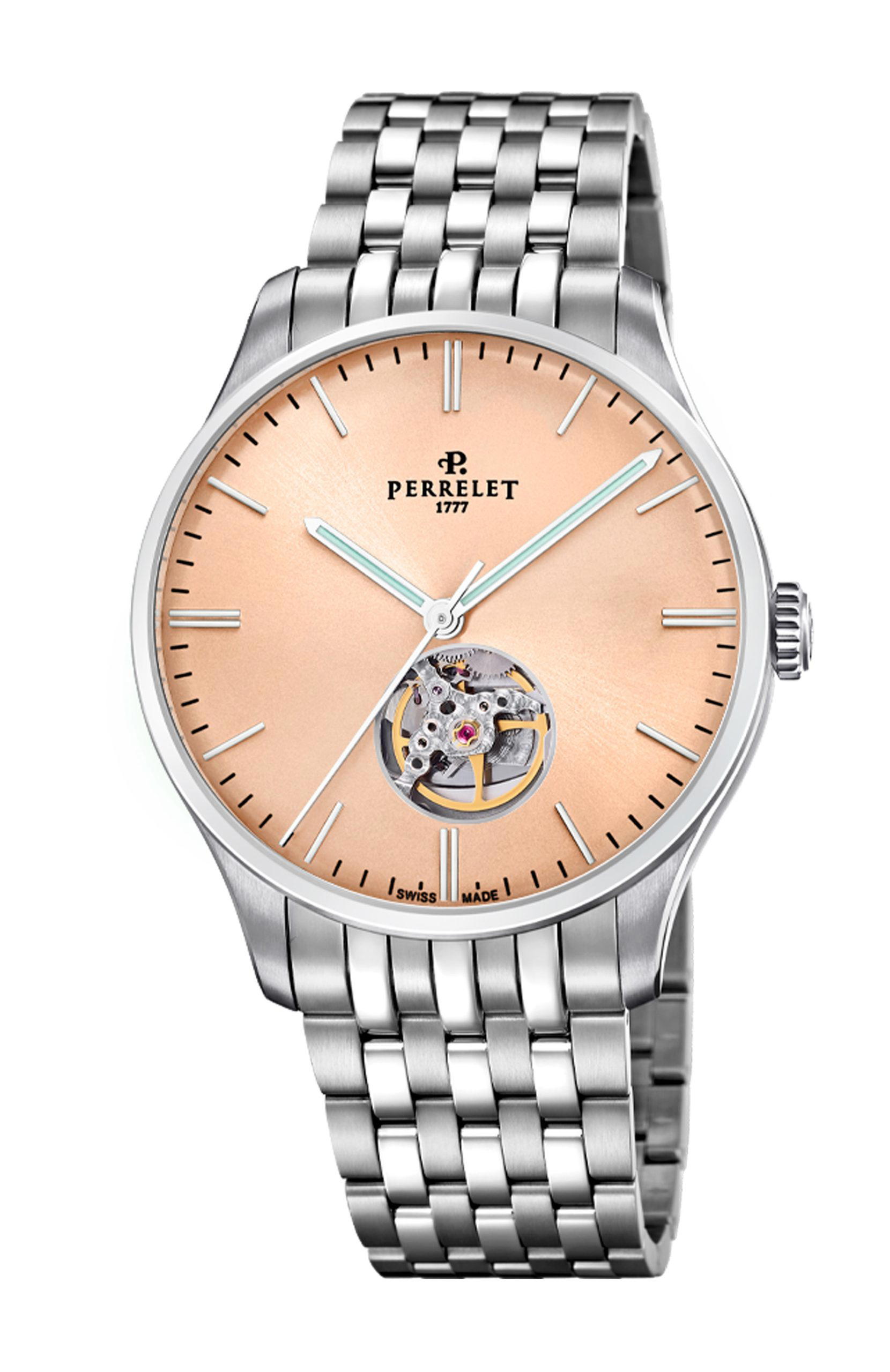 Perrelet Weekend Open Heart Salmon