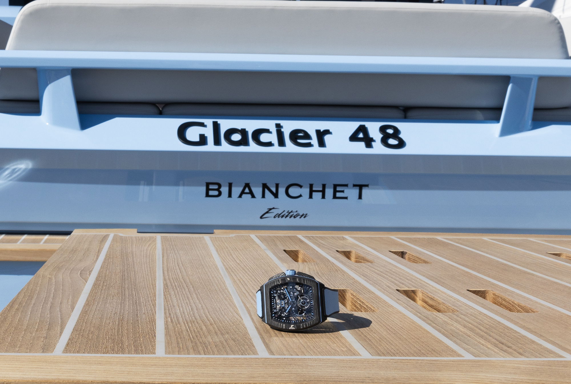 Bianchet Flying Tourbillon Grande Date B1.618 Carbon Sky Blue