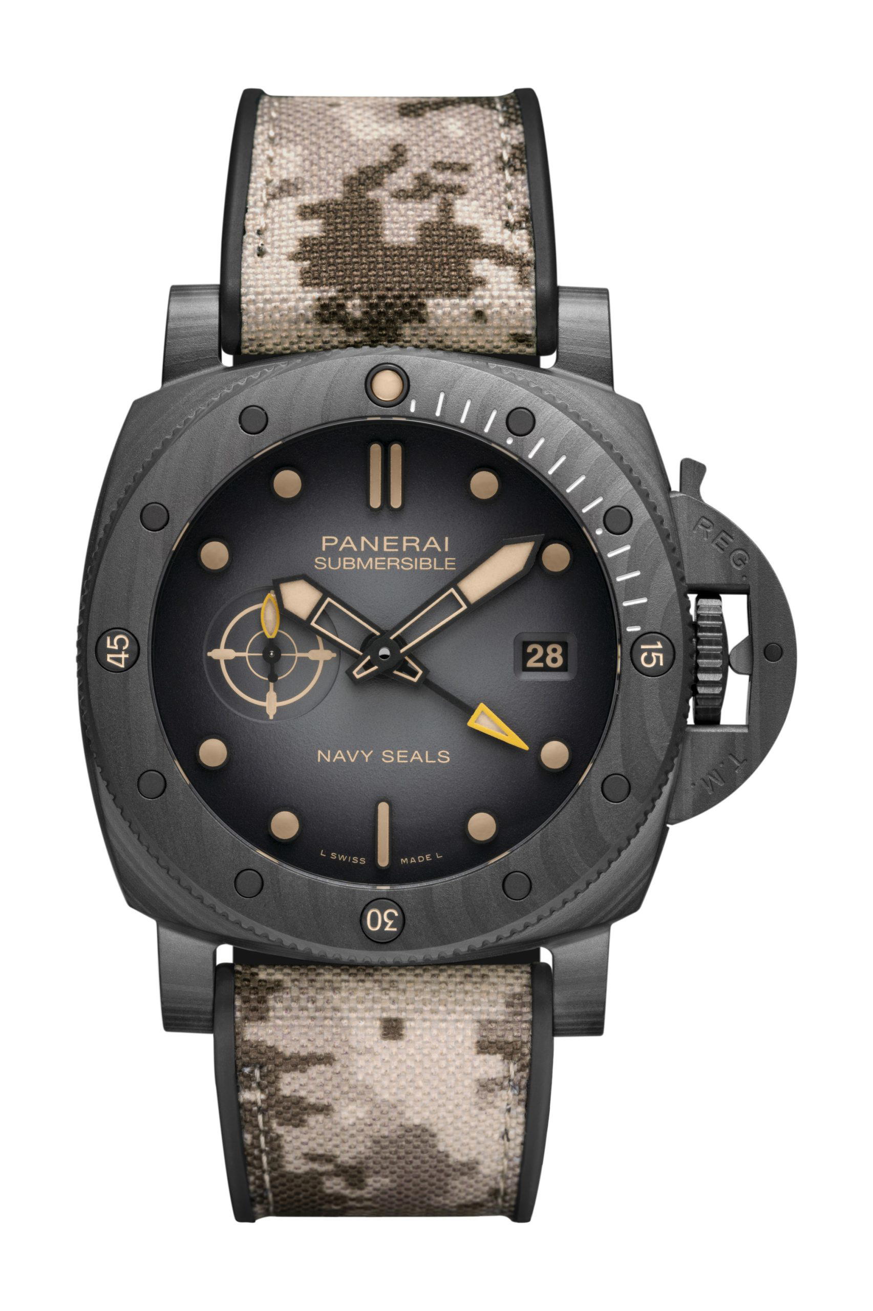 Panerai Submersible QuarantaQuattro GMT Navy SEALs Carbotech