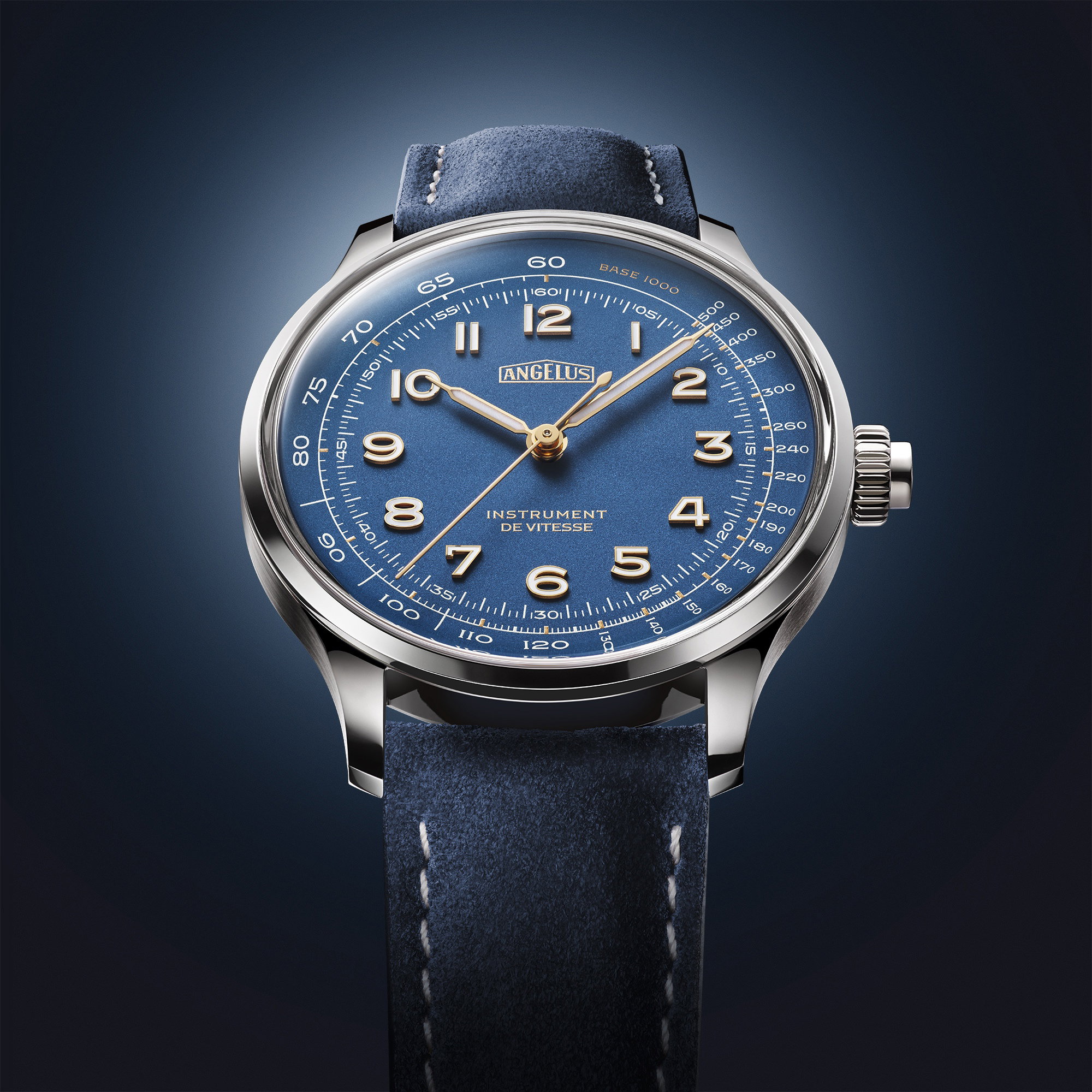 Angelus Instrument de Vitesse Indianapolis Blue
