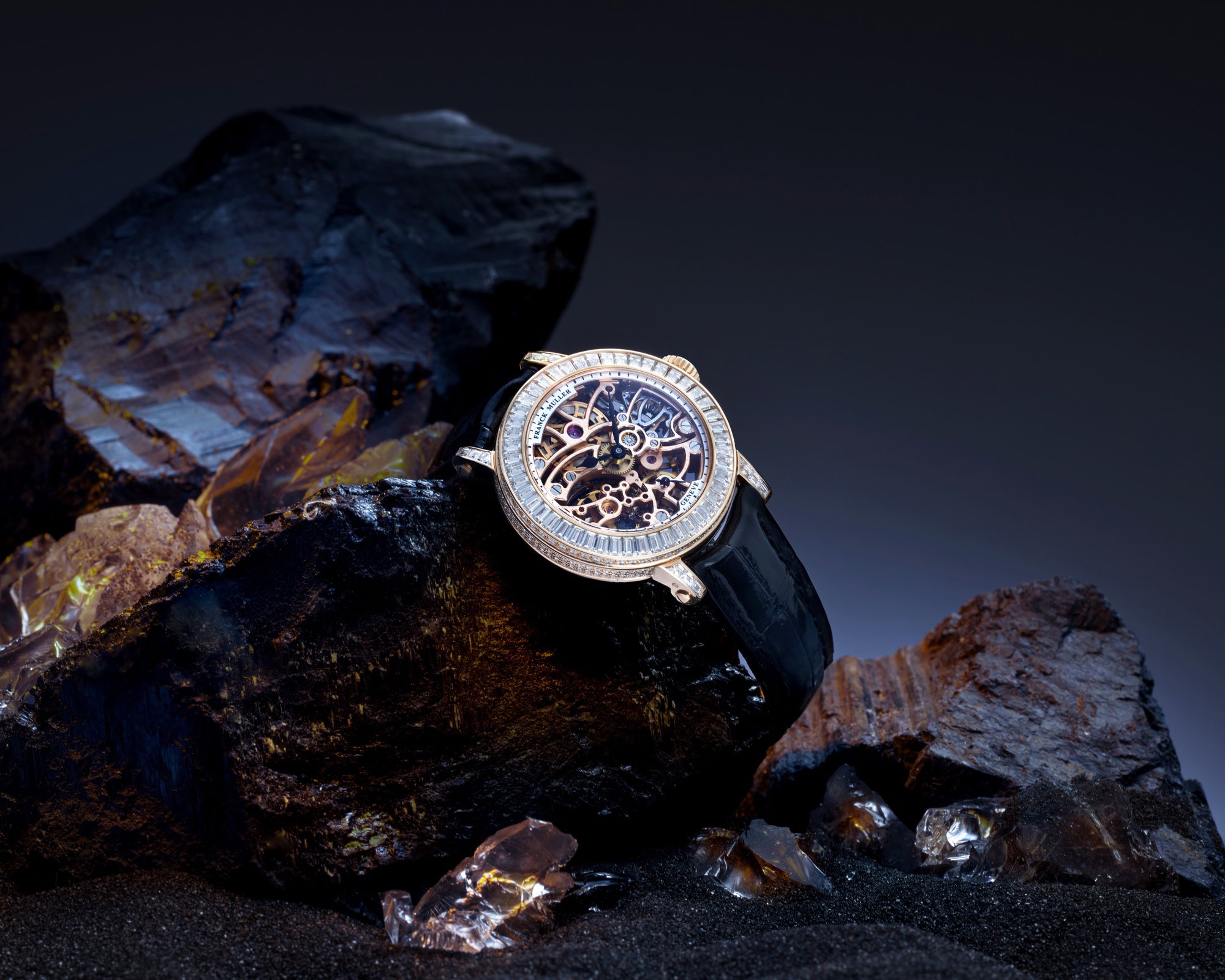 Franck Muller Round Skeleton Baguette