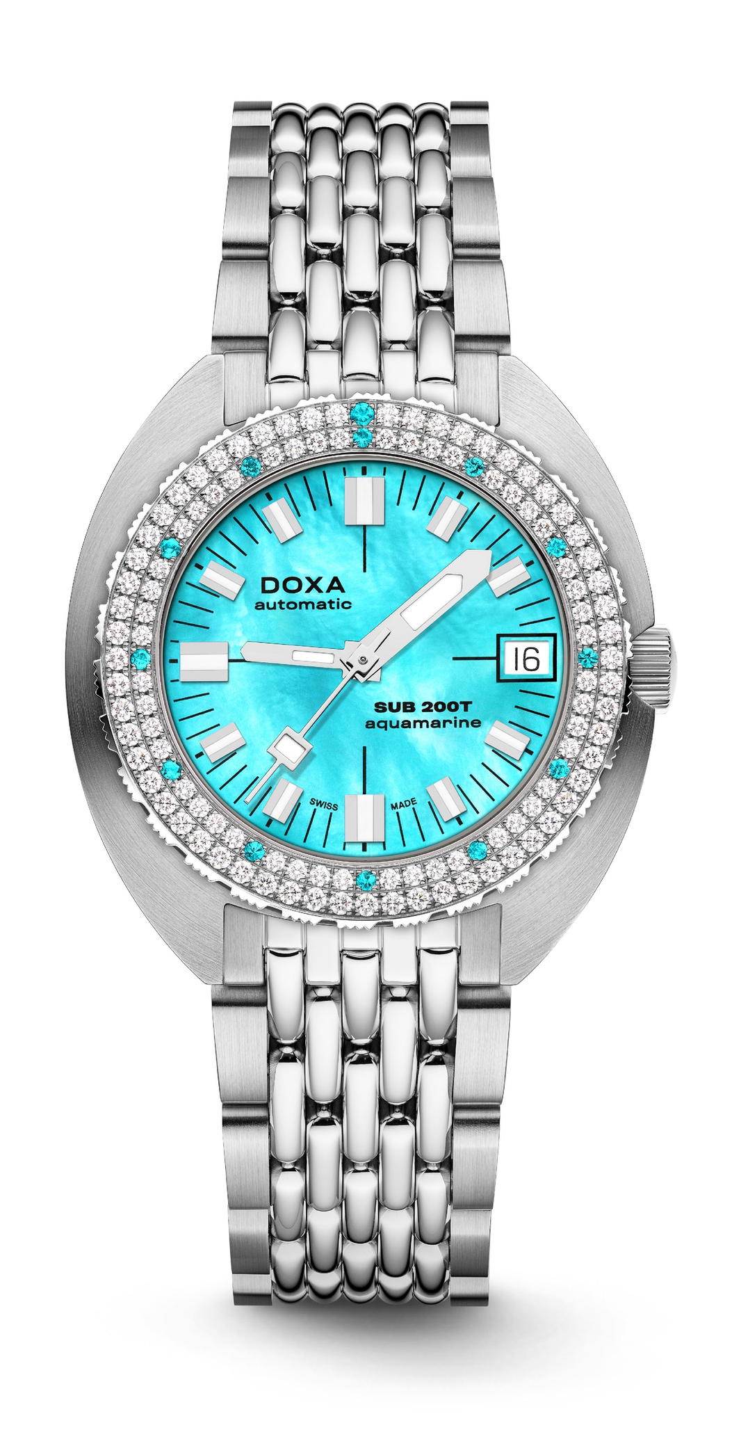 Doxa SUB 200T Diamonds Aquamarine