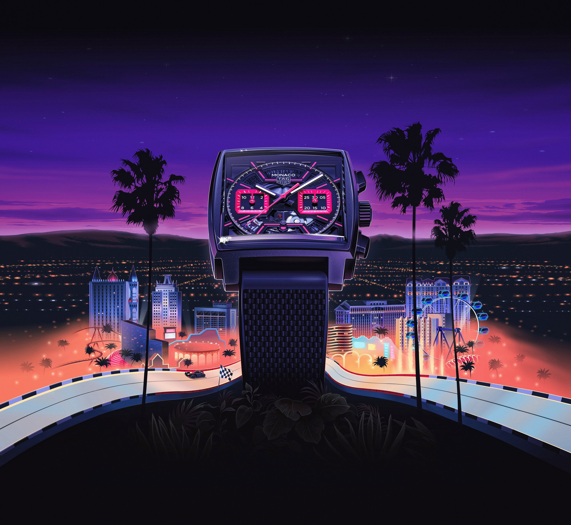 TAG Heuer Monaco Chronograph 39 Skeleton Las Vegas