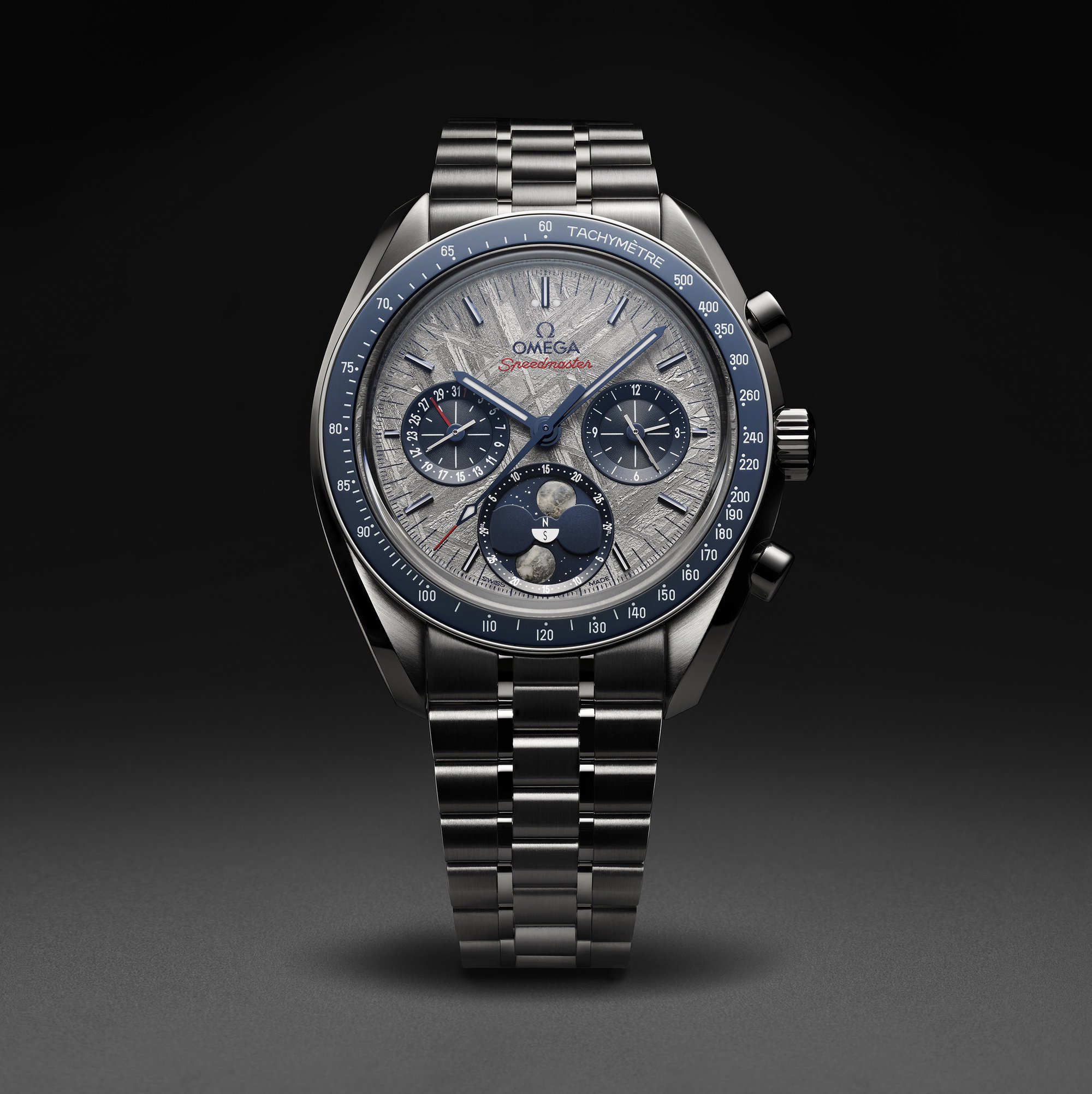 Omega Speedmaster Moonphase Meteorite