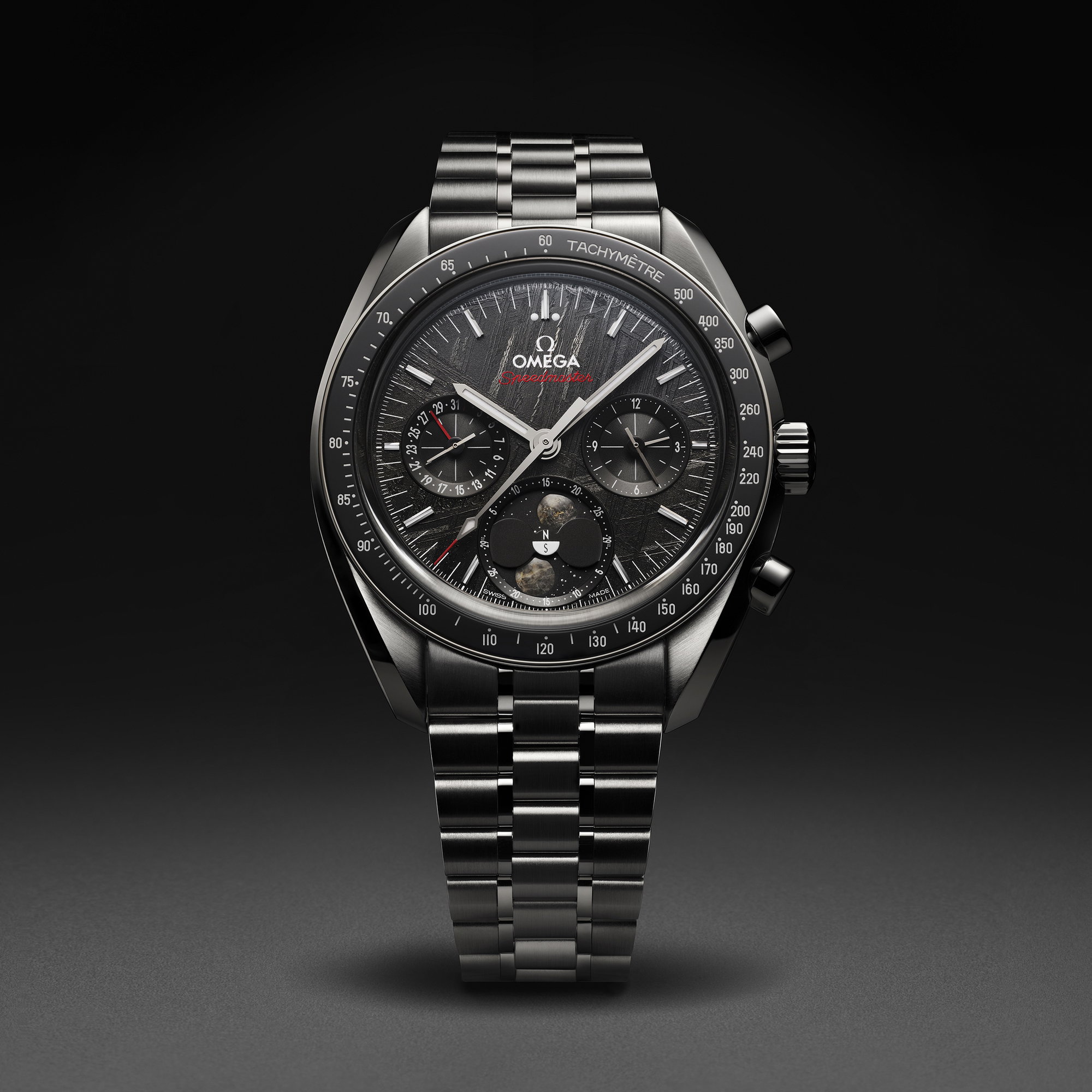 Omega Speedmaster Moonphase Meteorite