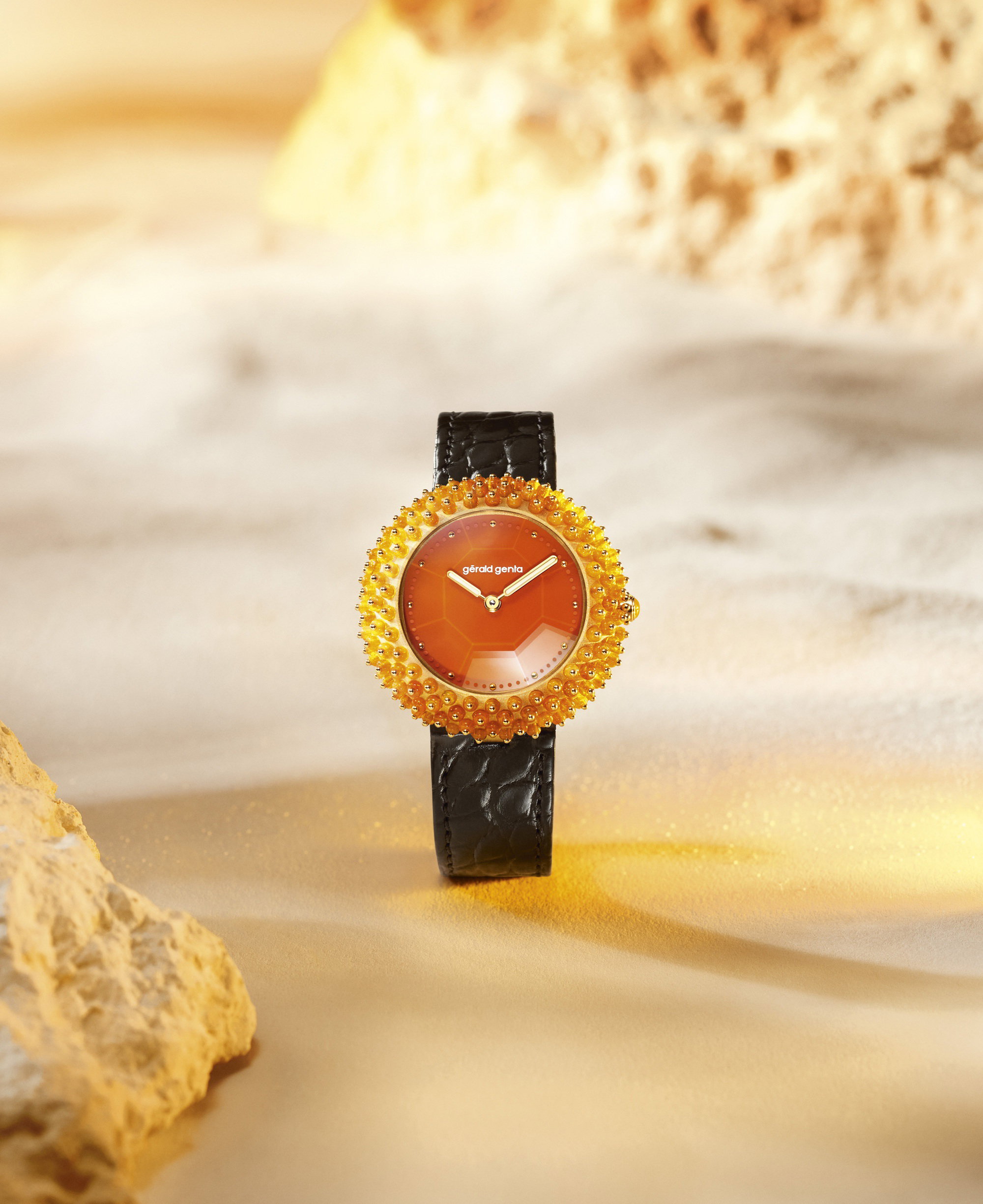 Gerald Genta Gentissima Oursin 36 Fire Opal