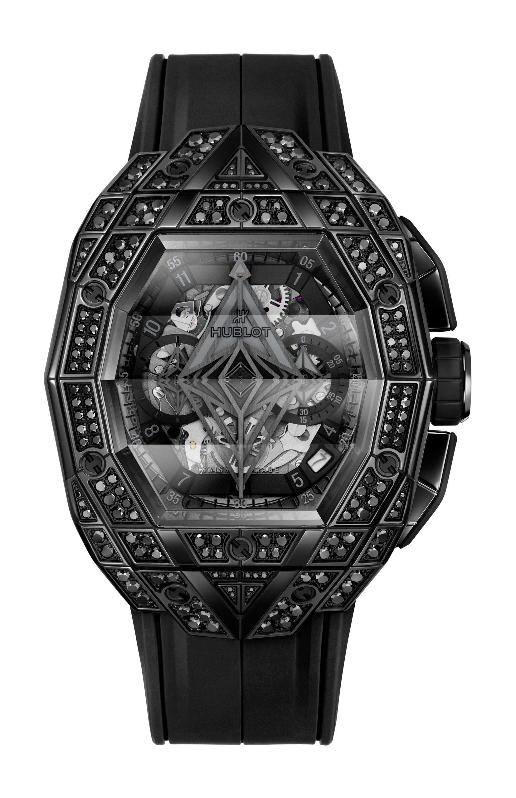 Hublot Spirit of Big Bang Sang Bleu All Black Pavé