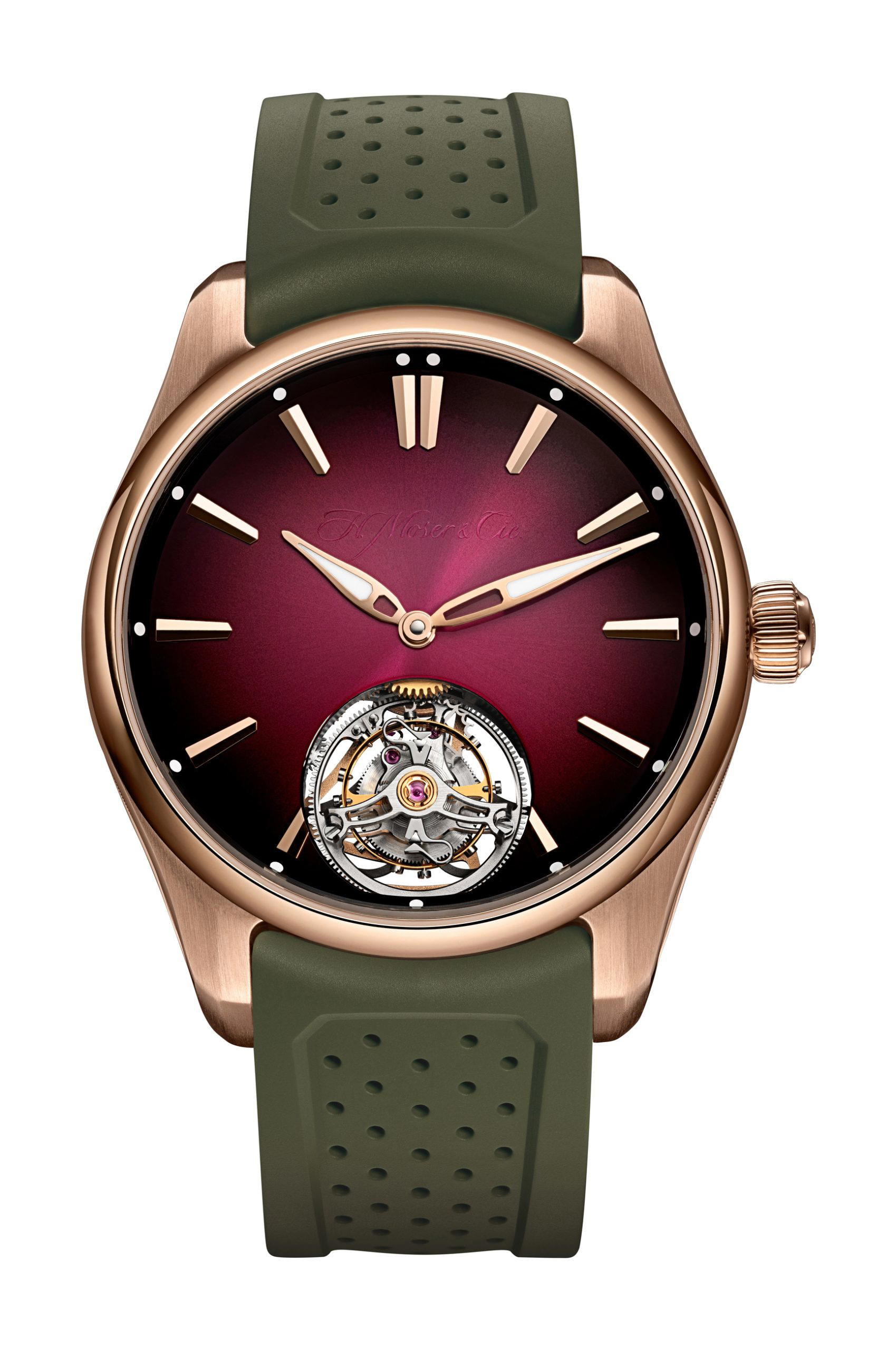 H. Moser & Cie Pioneer Tourbillon Burgundy