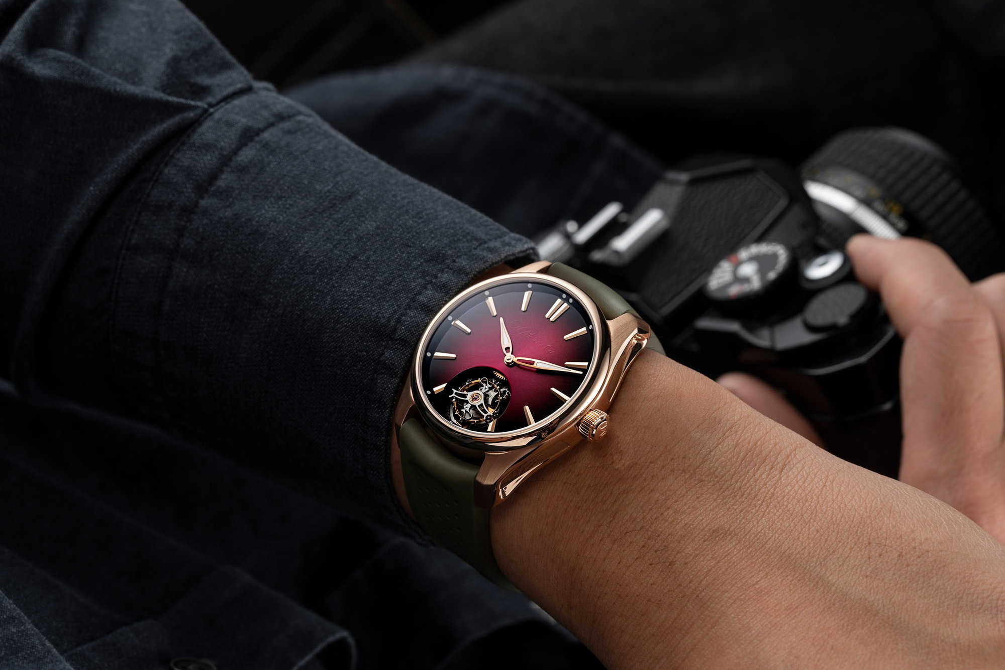 H. Moser & Cie Pioneer Tourbillon Burgundy